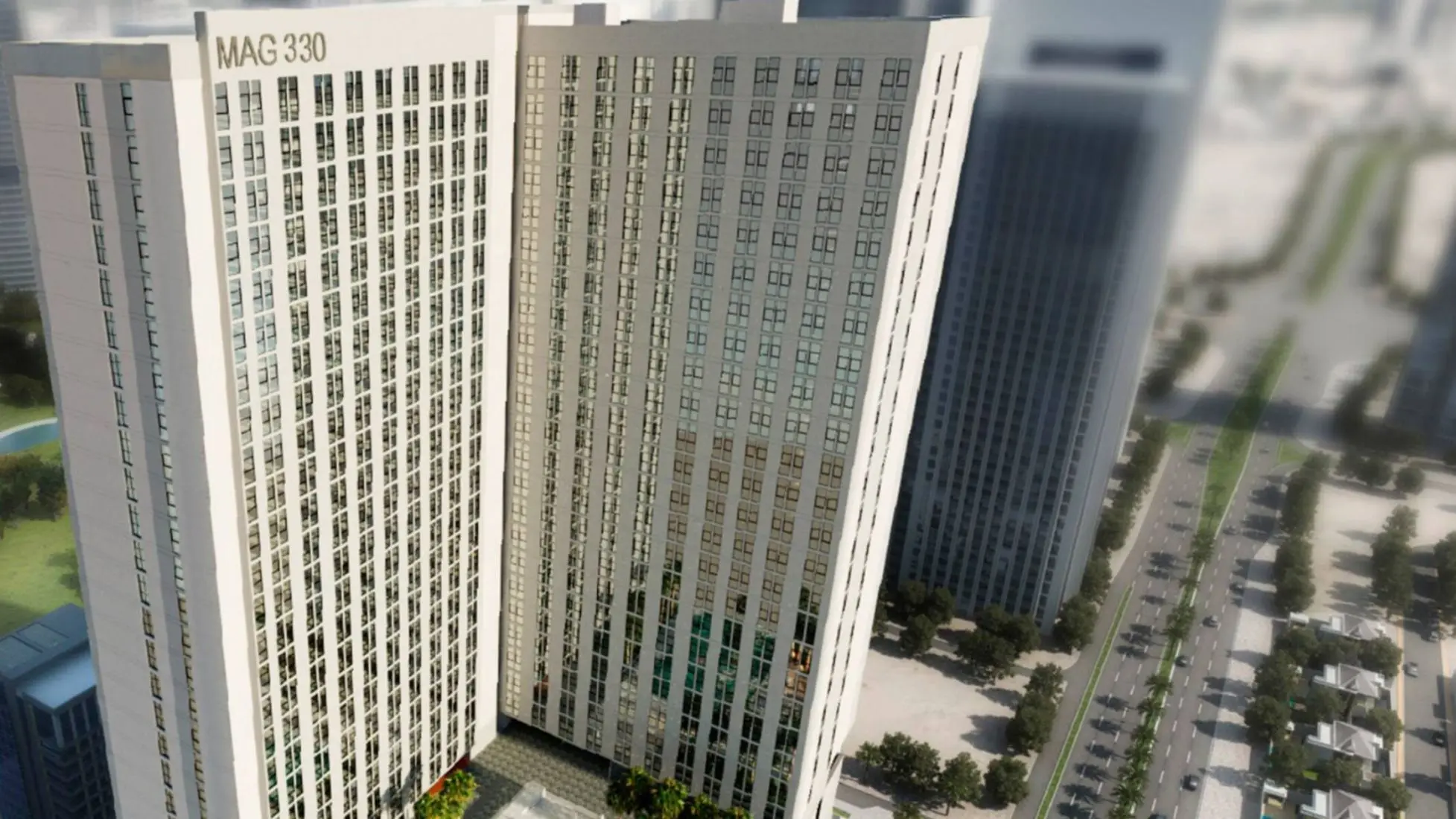 High rise street frontage