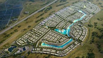 Damac Islands masterplan lagoon waterways aerial view